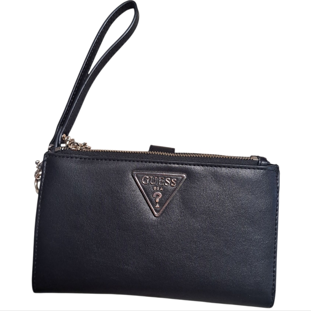Guess Black Wristlet Wallet